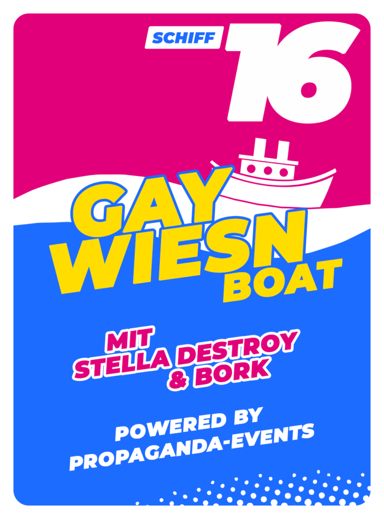 Gay Wiesn Boat Event auf Kaiser Friedrich