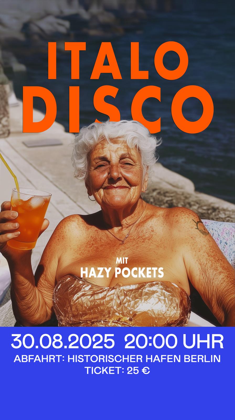 Alte_Frau_mit_Aperol_Werbebild_für_Italo_Disco_Event