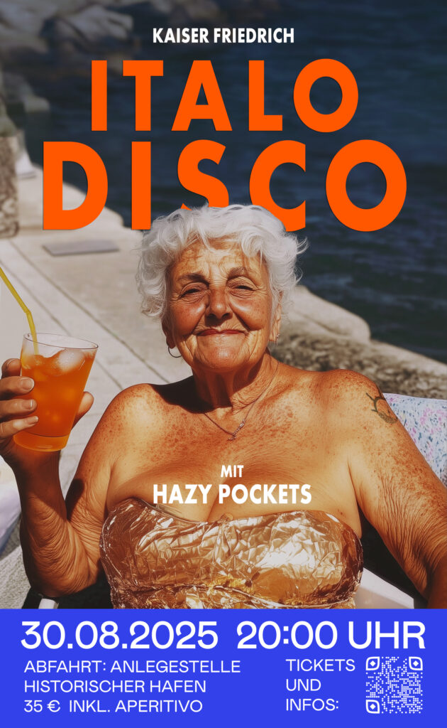 Alte_Frau_mit_Aperol_Werbebild_für_Italo_Disco_Event